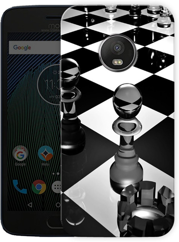 polymol Back Cover for Motorola Moto G5 Plus(glass chess board, Hard Case)