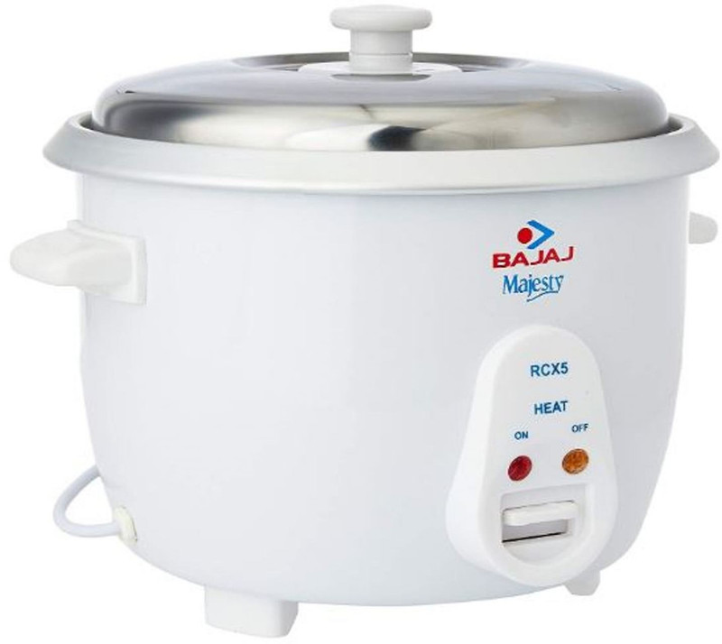 Bajaj RCX 5 1.8-Litre Rice Cooker Electric Rice Cooker(1.8 L, White)