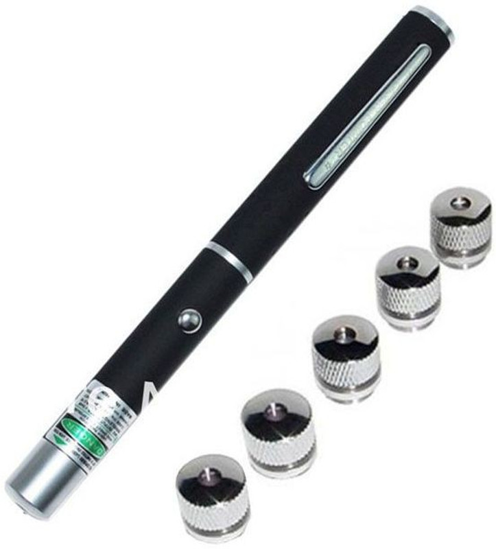 AC Atoms Green laser Pointer with 5 lenses(3.0E12 nm, Green)