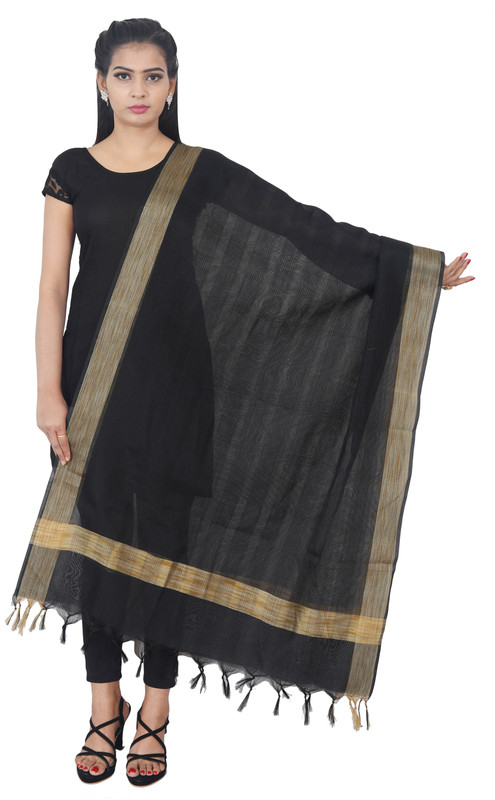 pramila fashion Cotton Blend Checkered Women Dupatta