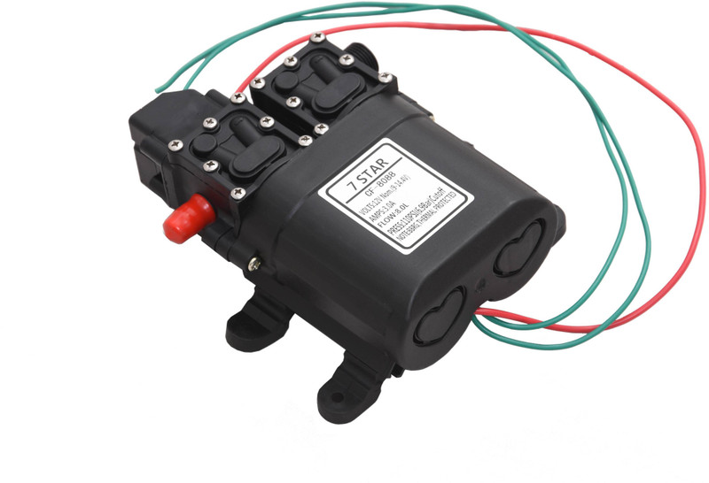 7star 7 -STAR 8.0 LPM / 12v DC Battery Sprayer Motor Pump Double-core Self Priming Double Head for Backpack Knapsack Agriculture Battery Operated Power Sprayer, Garden Spare Part, Garden Sprinklers, Fish Tank, Car Washer, AC Service, Shower, Water Taps, Boats, Caravan Self Priming Electric Diaphragm