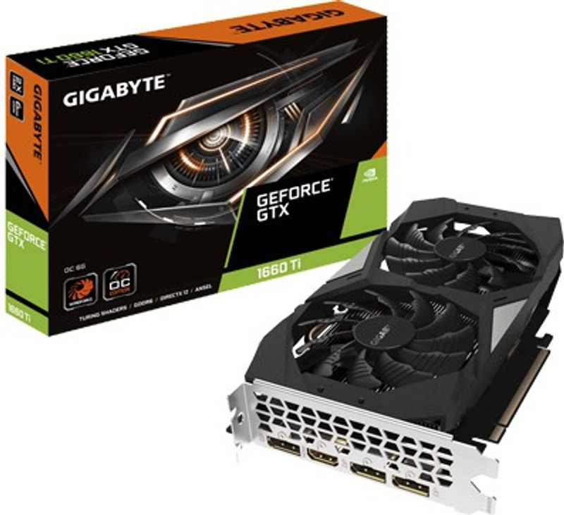 Gigabyte NVIDIA ng1660ti 6 GB GDDR6 Graphics Card(Black)