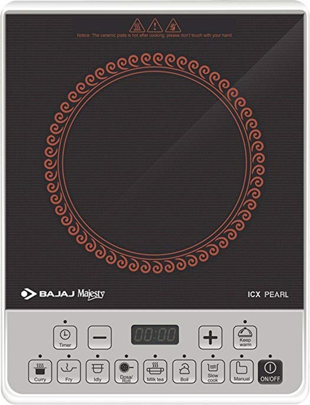 Bajaj Majestry ICX Pearl Induction Cooktop(Black, Touch Panel)