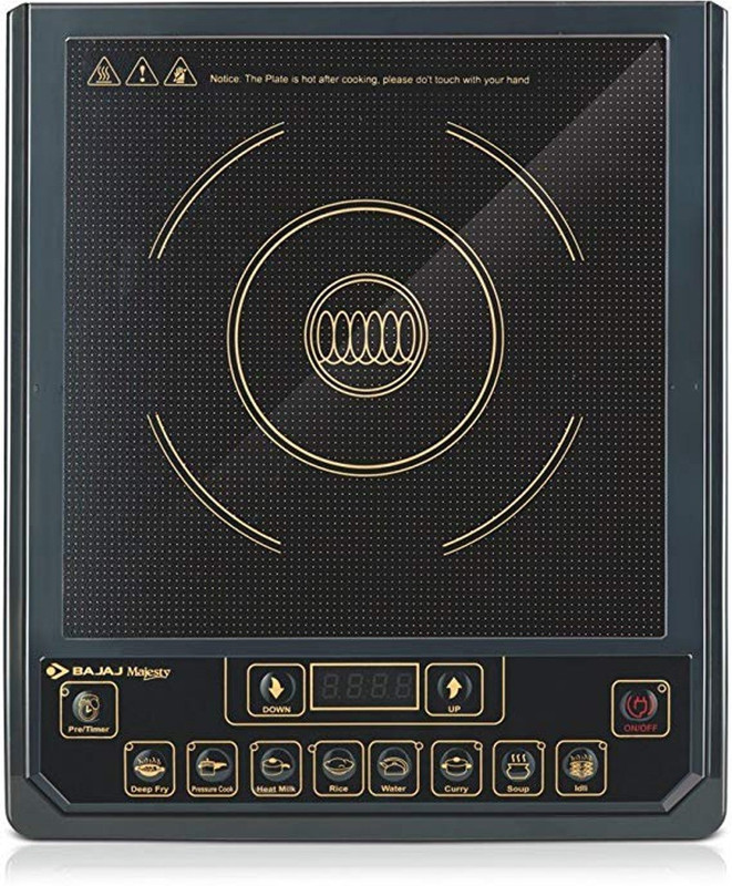 Bajaj Majesty ICX 3 1400-Watt Induction Cooker (Black) Induction Cooktop(Black, Touch Panel)