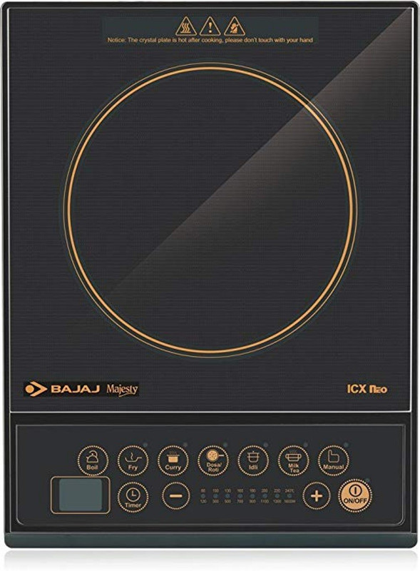 Bajaj Majesty ICX Neo Induction Cooktop (Black) Induction Cooktop(Black, Touch Panel)