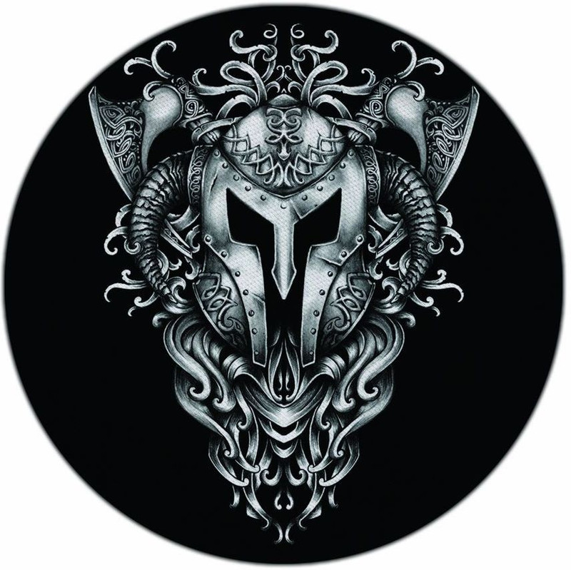 YuBingo Printed Designer Mousepads_A0046_Round Mousepad(Grey)
