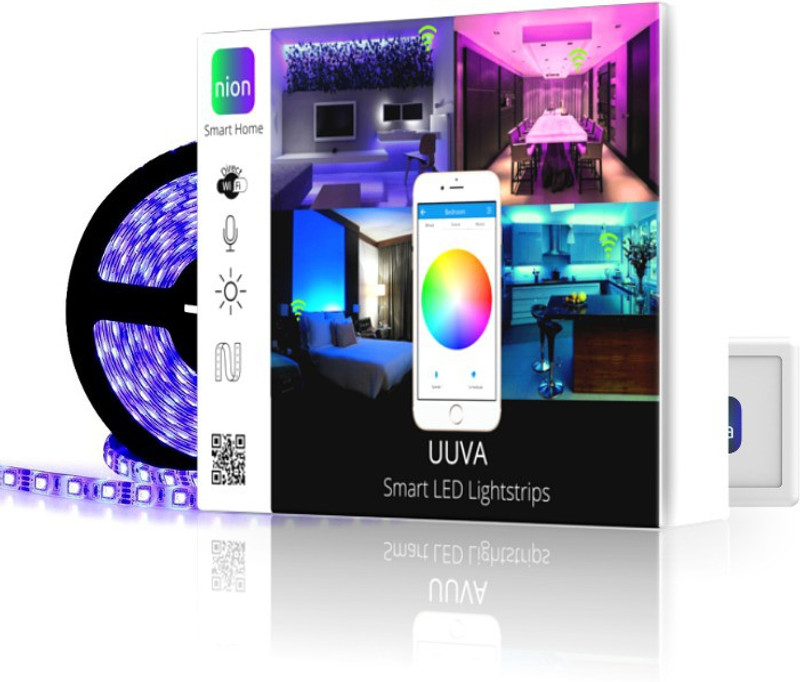 nionai Wi-Fi LED Lightstrips for AMAZON ALEXA | 2 Year Guarantee| Made In India | 8ft | 150 LEDs |2000 LUMENS| Works with Amazon Alexa with 10+ colours Light Strip