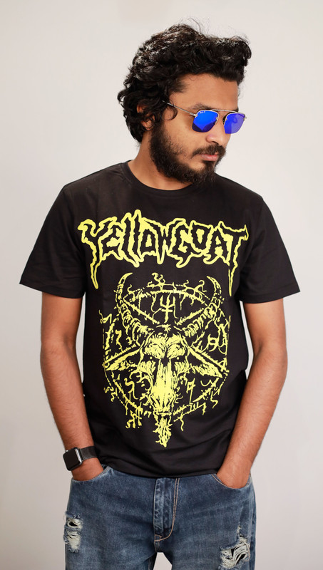tzin Printed Men Round Neck Black T-Shirt