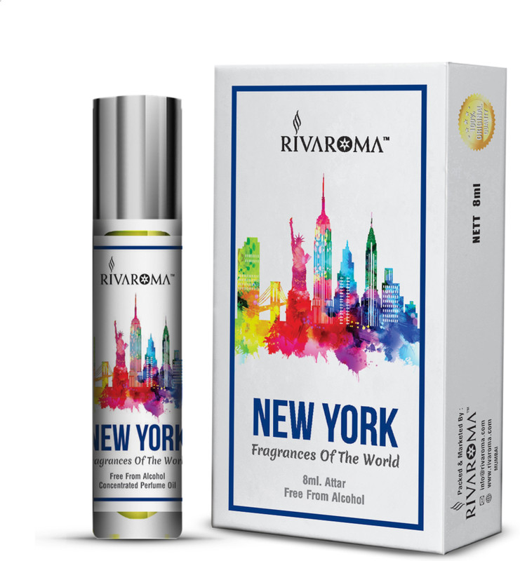 Rivaroma Roll On ( NEW YORK ) 8 ml Floral Attar(Floral)