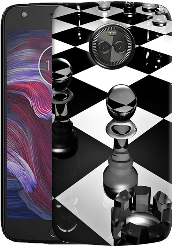 polymol Back Cover for Motorola Moto X4(glass chess board, Hard Case)
