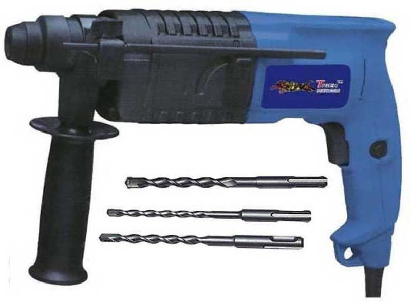 veevo Tiger 20 MM rotary hammer drill machine modal- ,TGP-220, with 3 hammer bits and carrying box Rotary Hammer Drill(20 mm Chuck Size, 600 W)