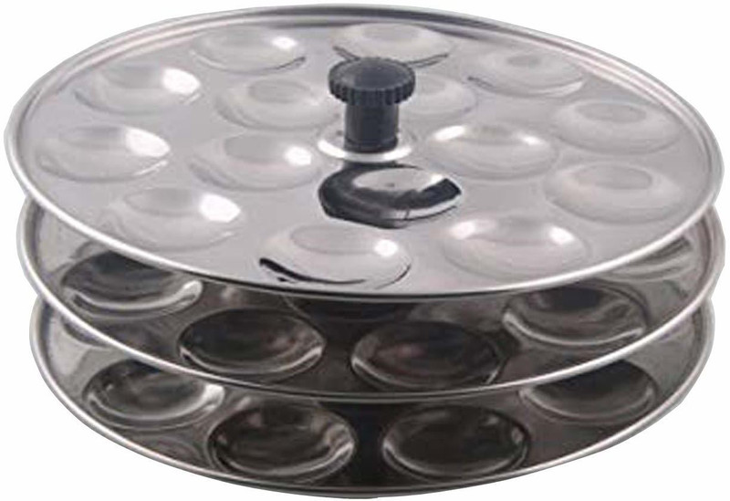 saurabhappliances Stainless Steel Mini Idli Maker Standard Idli Maker(3 Plates , 45 Idlis )