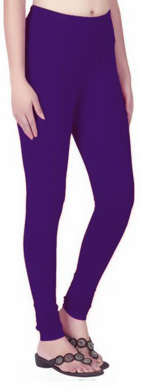 Kaya Ankle Length Legging(Blue, Solid 