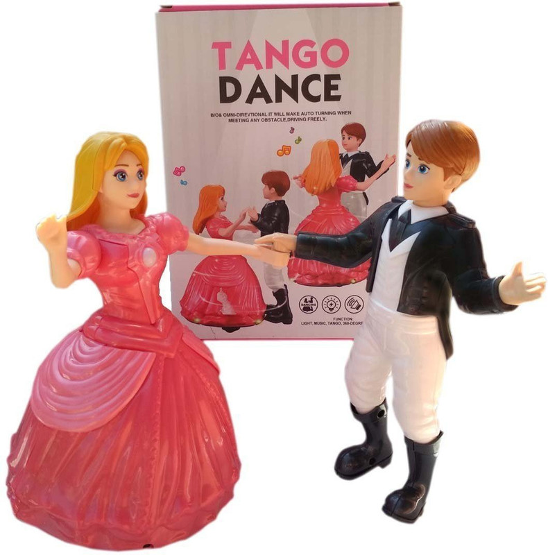 hunger HungerToys Tango Dance Couple Toy with 360-Degree Rotation, Lights & Music(Pink)