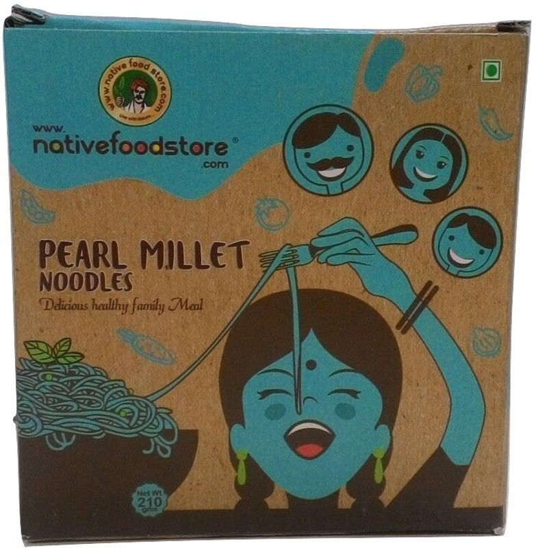 nativefoodstore Pearl Millet Noodles 210 Gms Instant Noodles Vegetarian(3 x 70 g)