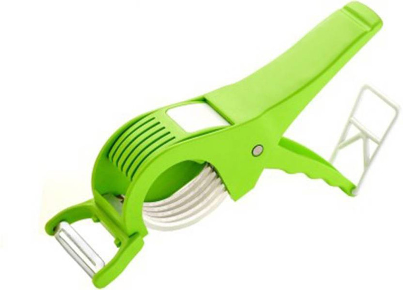 krishtal trading KT 2 IN 1 CUTTER CUTTER Green Kitchen Tool Set(Green)