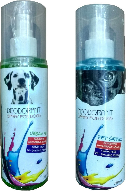pawsitively Pet safari and urban pet , Eliminates unpleasant odour, Leaves your pet smelling fresh best Deodorant , perfume 200 ml pack of 2 combo pack Deodorizer(200 ml, Pack of 2)