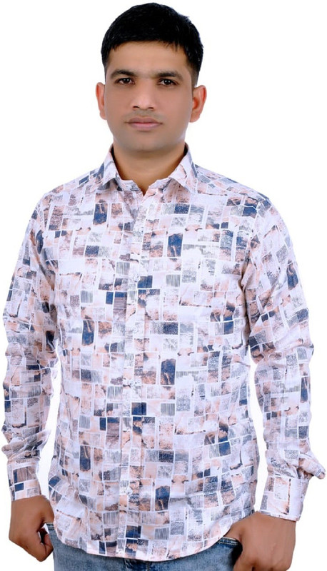 ziva outfit Men Printed Casual Multicolor Shirt