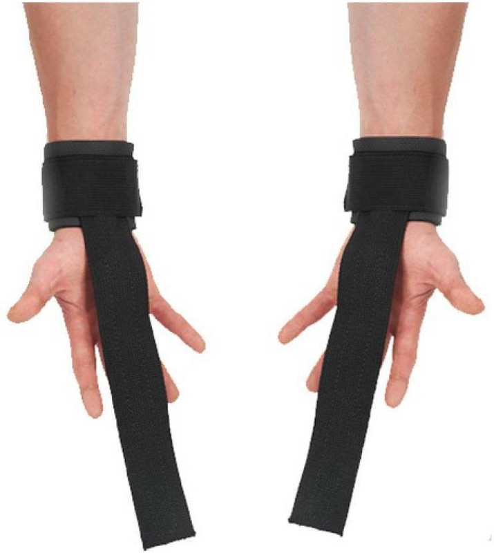 Monika Sports moni ultimate weight lifting straps for professional workout Hand Grip/Fitness Grip(Black)