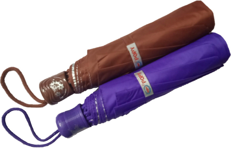 popy 3 fold colour combo Umbrella(Multicolor)