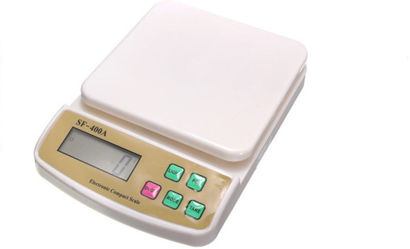 Manogyam Advanced Multi-Purpose SF 400A with Adaptor 7 Kg Digital Household Use And Back-light Weighing Scale(WHITE2)