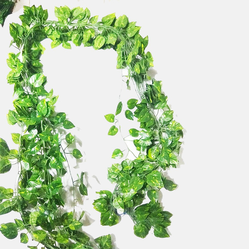 unique flowers Green Creeper Green Orchids Artificial Flower(16 inch, Pack of 3)