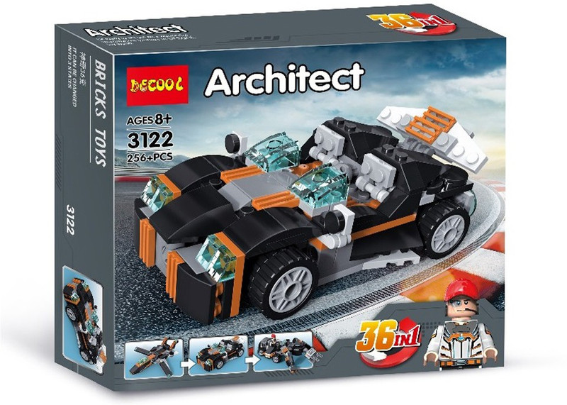 jilani 36 in 1 Building Blocks Bricks Architect Children Toys 256Pcs(Multicolor)
