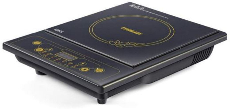 Eveready IC 201 2000-Watt Induction Cooktop(Black, Push Button)