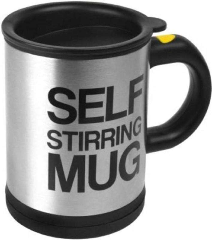 infinity11 Self Stirring With Insulated Electric Coffee Tea Juices Shakes Stainless Steel Mug 450ml gray and black Kitchen Tool Set(gray and black)