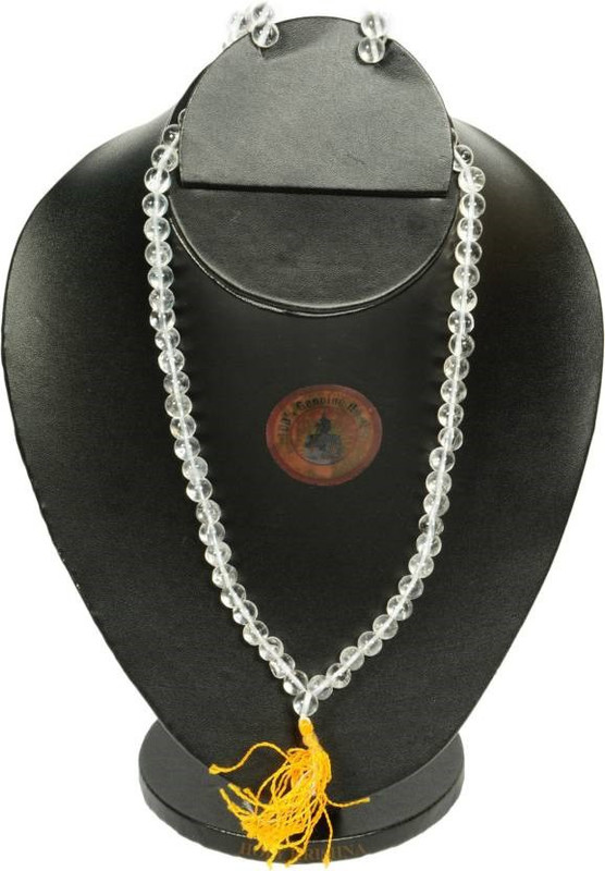 kripa ORIGINAL SPHATIK MALA | High Quality Clear Sphatik | ROCK CRYSTAL | SPHATIK MALA Crystal Chain