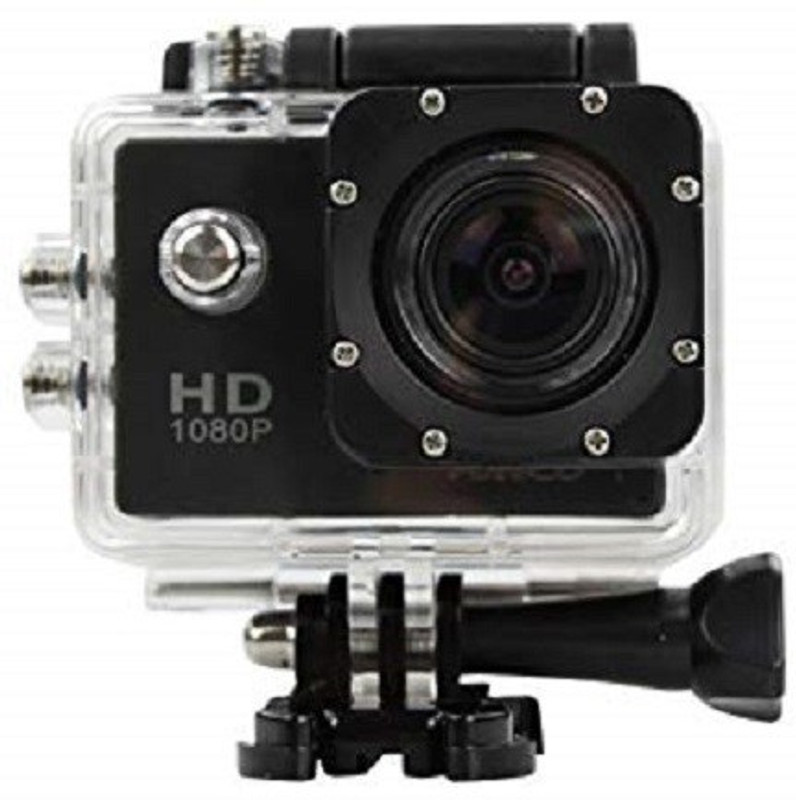 Buy Genuine HD 1080P Full HD Action Camera with 170 Degree Ultra Wide-Angle Lens & Full Accessories Sports and Action Camera(Black, 12 MP)