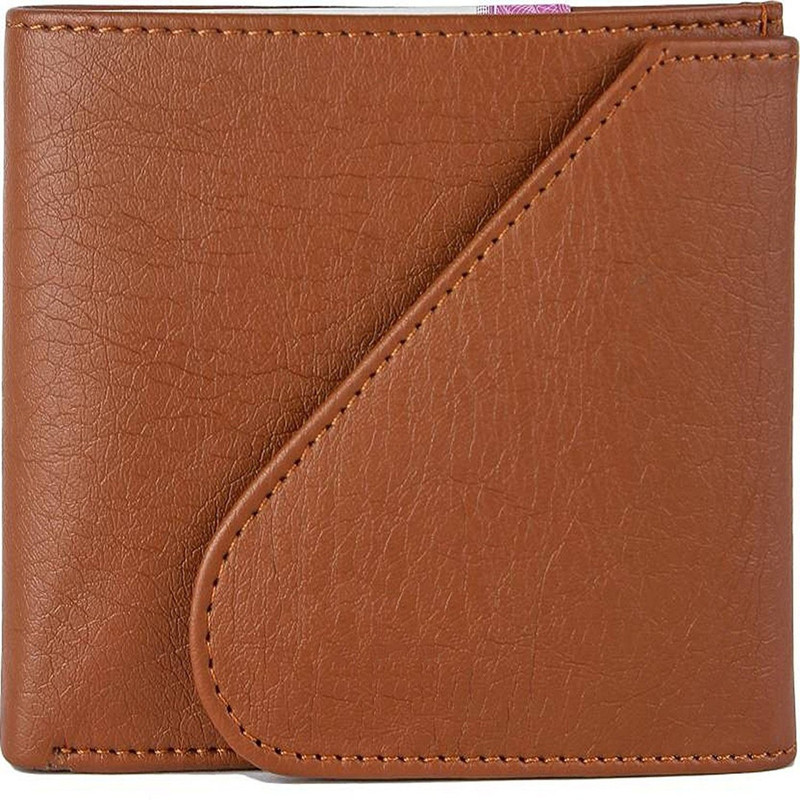 citrusa Men Casual Brown Artificial Leather Wallet(5 Card Slots)