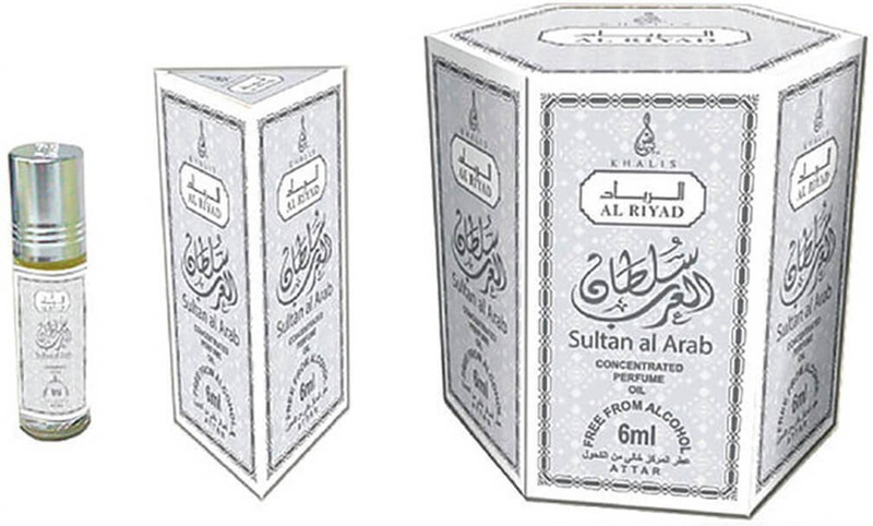 Khalis Sultan Al Arab Fragrance 6ml Attar Pack of 6 Floral Attar(Floral) Khalis Sultan Al Arab Fragrance 6ml Attar Pack of 6 Floral Attar(Floral)