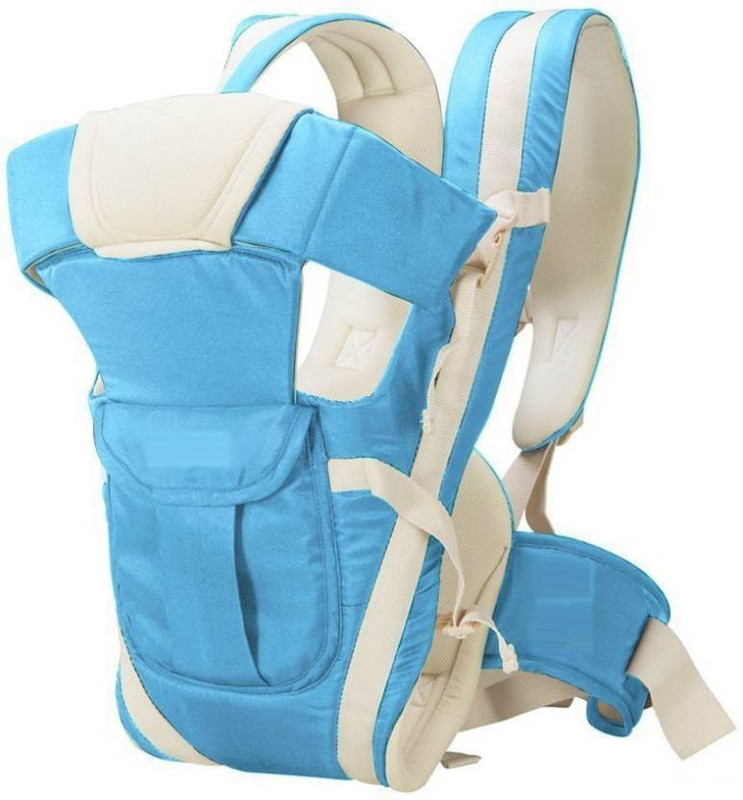spirited Baby Carrier Bag/Adjustable Hands Free 4 in 1 Baby/Baby sefty Belt/Child Safety Strip/Baby Sling Carrier Bag/Baby Back Carrier Bag/Kids Carrier Bag/Kids Carrier Belt Baby Carrier Baby Carrier(Light Blue, Front carry facing out)