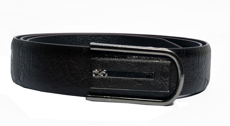 manan fashion Men Casual Black Genuine Leather Belt