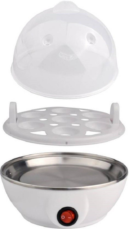 Whinsy Electric Egg Boiler Plastic Electric Heavy Egg Boiler/Steamer Machine Egg Boiler_4 Egg Cooker(Multicolor, 7 Eggs)