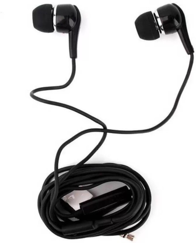 avyana HF01 Wired Headset For All Mobiles Wired Headset with Mic(Black, In the Ear)