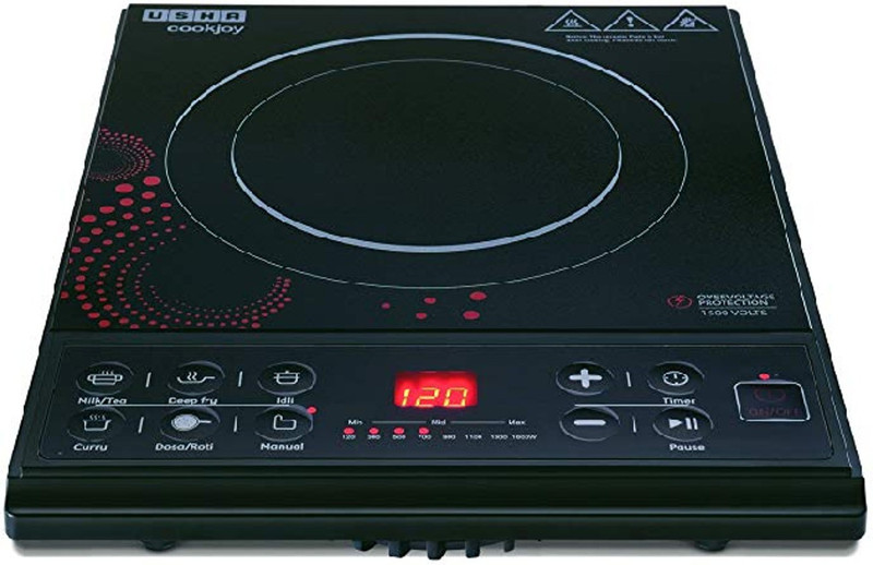 Usha Cook Joy (3616) 1600-Watt Induction Cooktop (Black) Induction Cooktop(Black, Push Button) Usha Cook Joy (3616) 1600-Watt Induction Cooktop (Black) Induction Cooktop(Black, Push Button)
