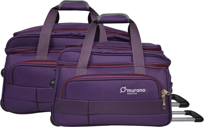 Murano Duffel Strolley Bag Combo(Purple)