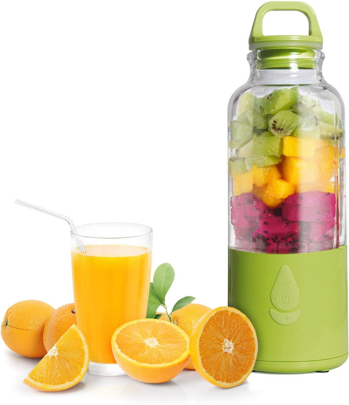 DMG Fruit Shake 6 Blade Portable 500 ml Shakes & Smoothie Maker 5 Juicer(Green, 1 Jar)