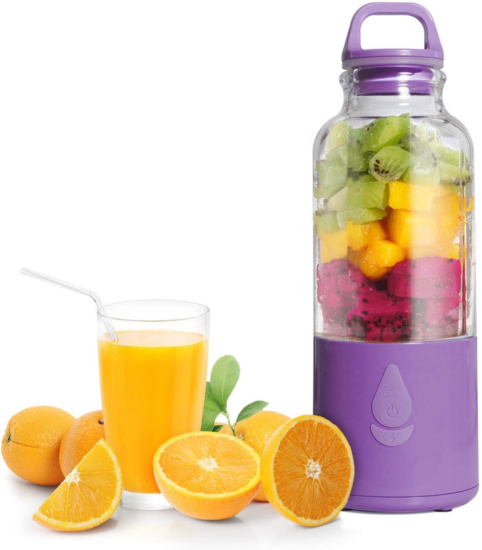 DMG Fruit Shake 6 Blade Portable 500 ml Shakes & Smoothie Maker 5 Juicer(Purple, 1 Jar)