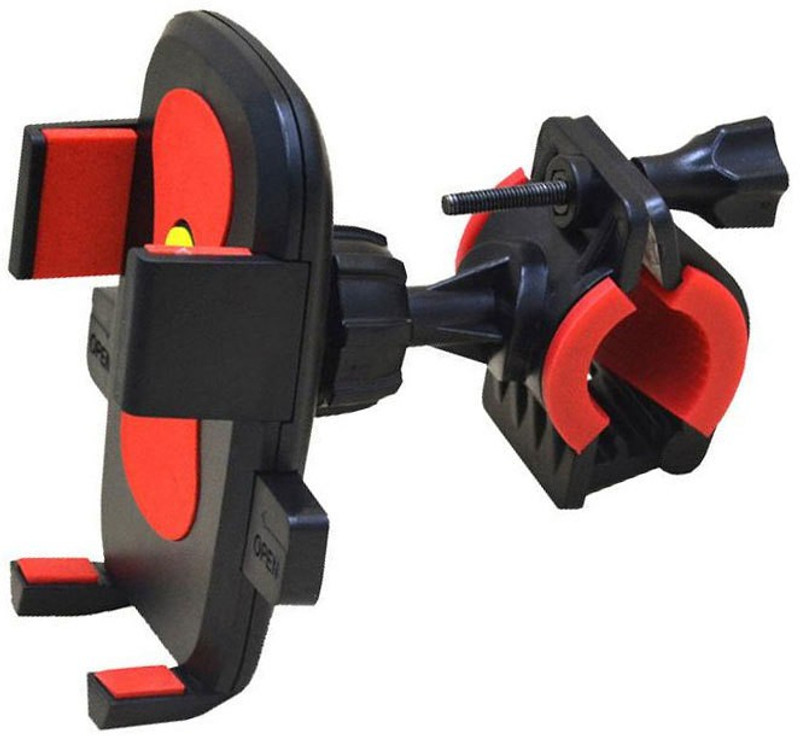 allmusic Universal Bike/Scooty Holder Bicycle/Motorcycle Mobile mount Support 360 Degree Rotating Bicycle for all Smartphones Mobile Holder