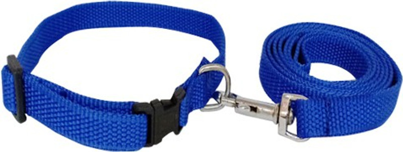 cutepuppy B0057 Dog Collar & Leash(20 - 30 cm, BLUE)