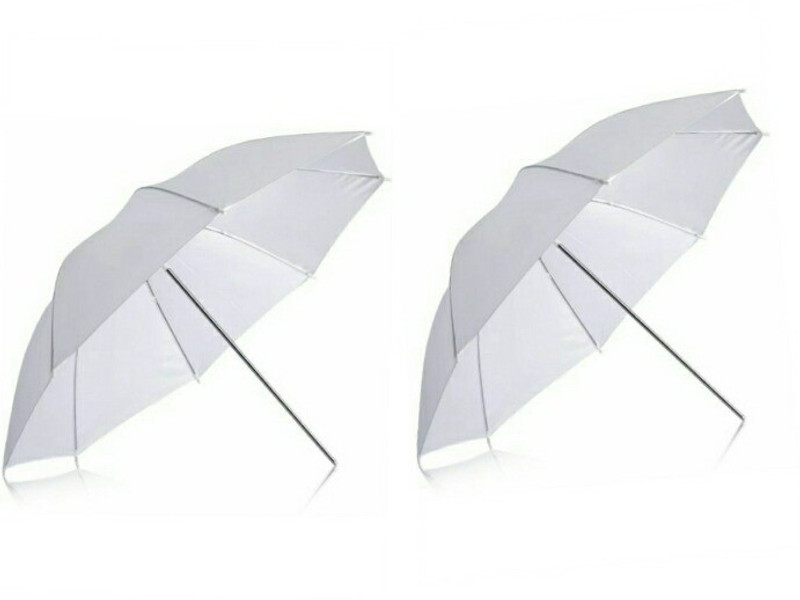 BOOSTY Professional 80cm white umbrella for Photography Studio Light Flash, Camera Flash, Video Light -Pack of 2 Black Reflector Umbrella(80 cm)