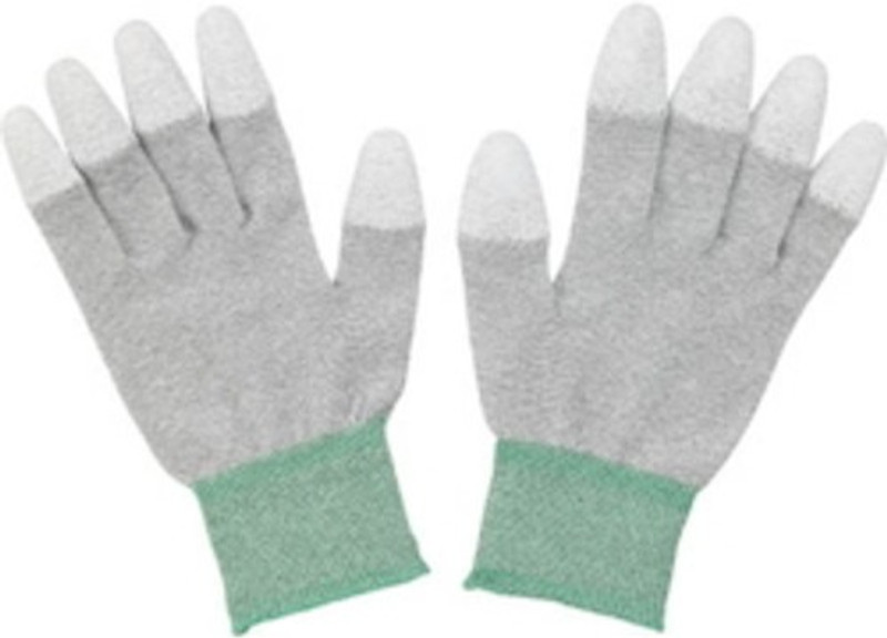 sky enterprise shop Esd Safe (Anti Static Gloves Pu Coated Size M) [Pack 2 Pairs Nylon  Safety Gloves(4)
