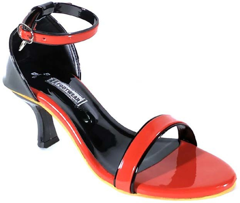 haroon footwear Women Red, Black Heels