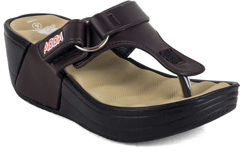 Wedges Adda Ladies Sandals Adda Women Brown Wedges