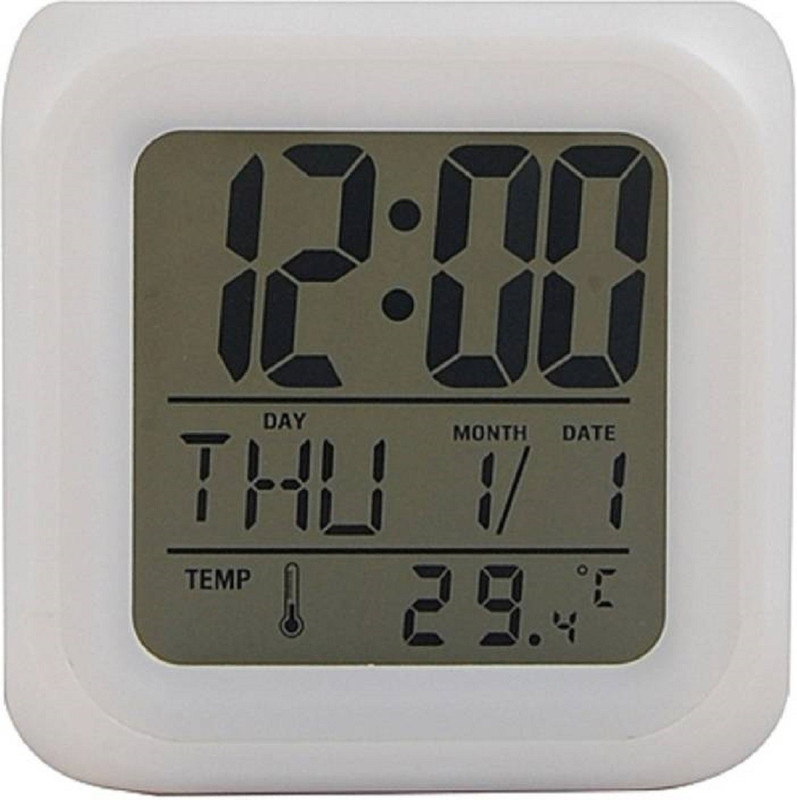 infinity11 Digital White Clock
