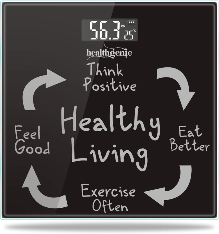 Healthgenie HD-221 Healthy Living Weighing Scale(Black)
