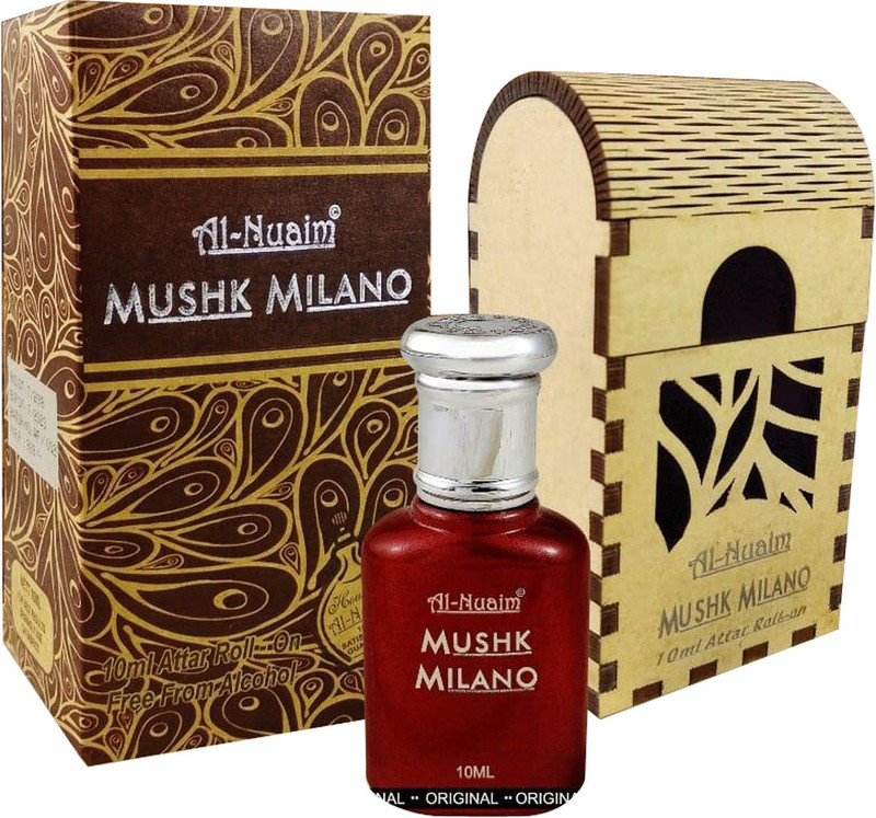 Al Nuaim Mushk Milano Attar 10 ml Free from ALCOHOL Herbal Attar(Musk)